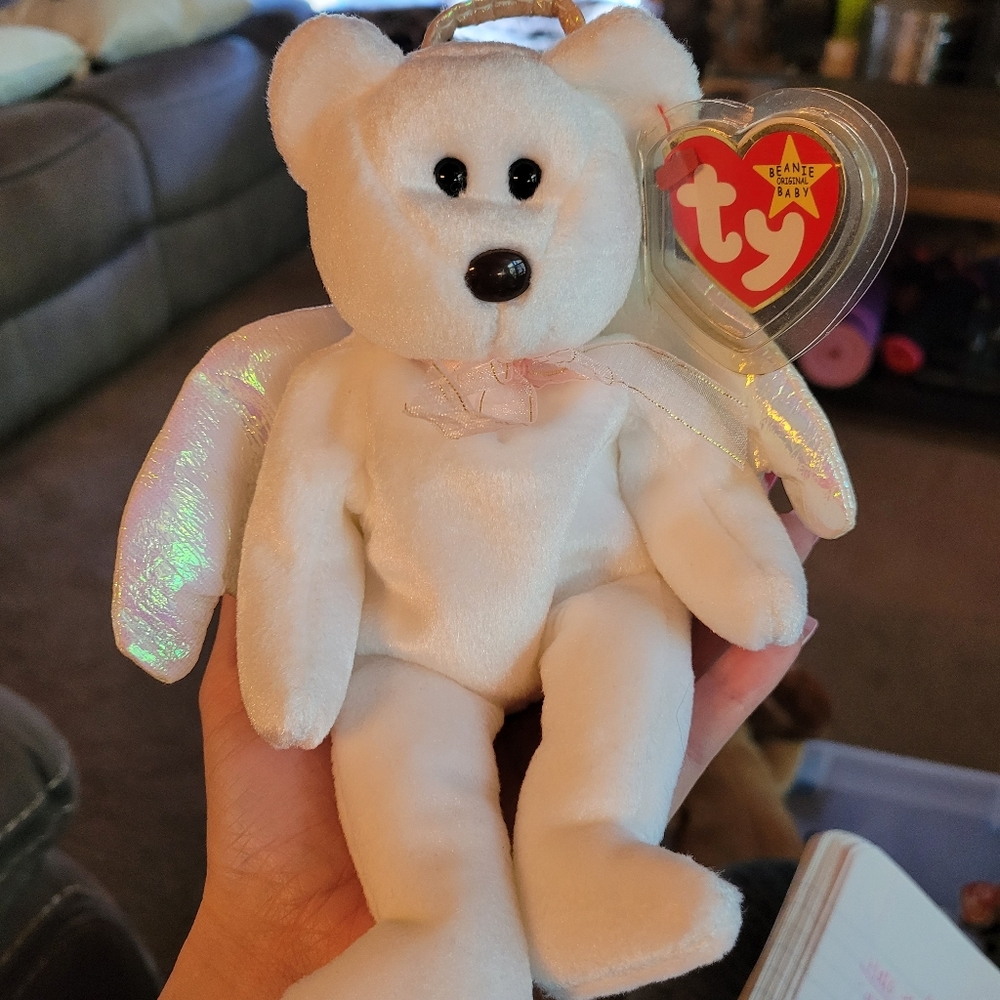 Halo the Bear/Angel Bear beanie baby